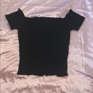 Black Hollister off the shoulder top